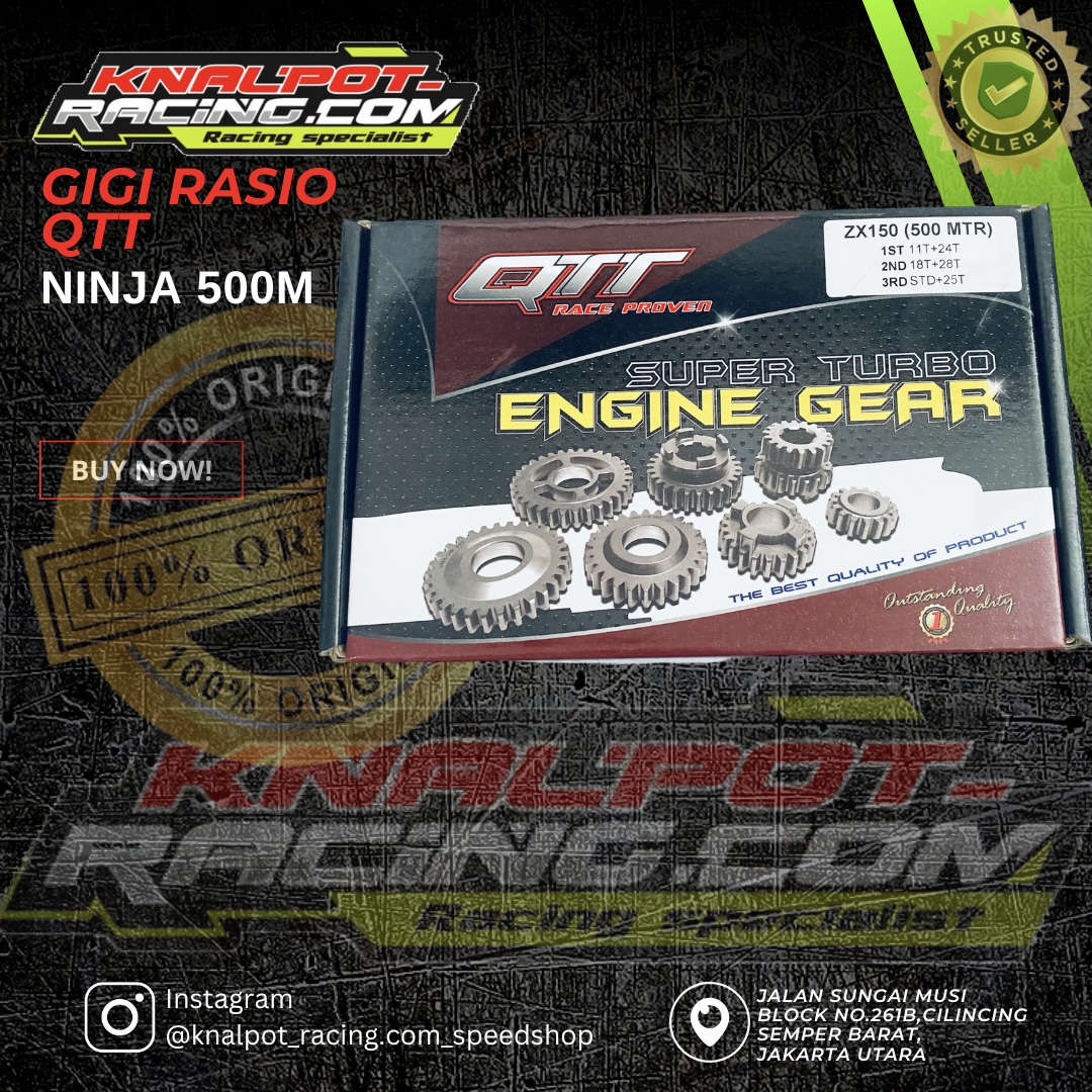 GIGI RASIO QTT NINJA 500M 